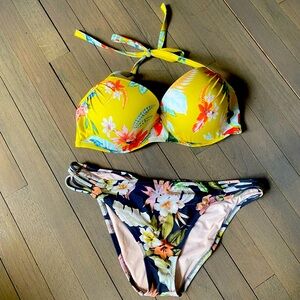 Shade & Shore Tropical Bikini Set 36DD & L 👙